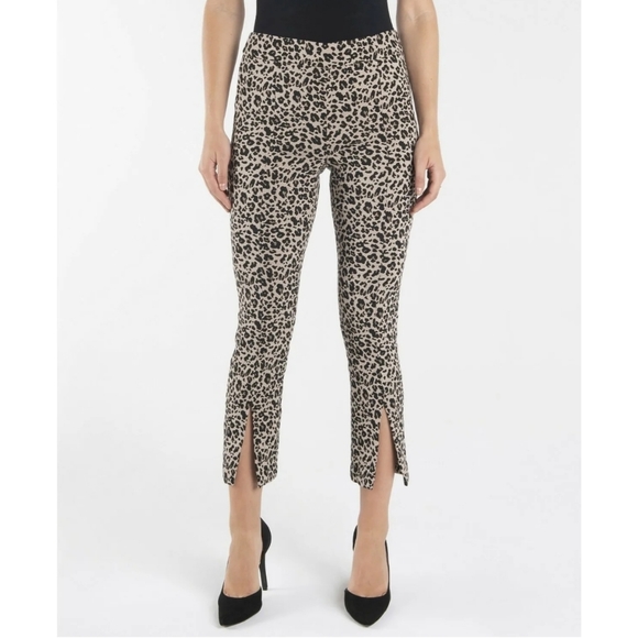 Nannette Lepore Pull On Slim Ankle Pants with Front Ankle Slits - Picture 1 of 11